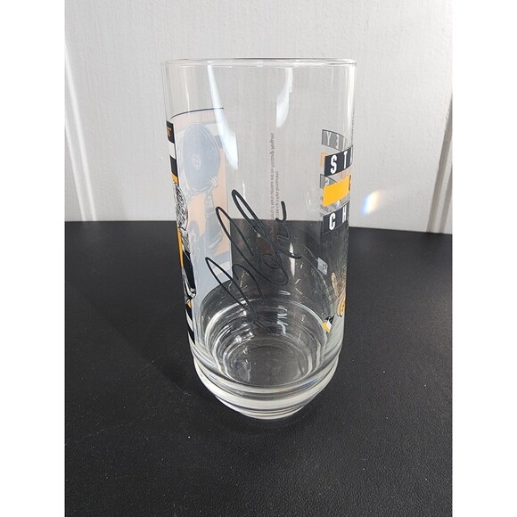 Eat 'n Park MARIO LEMIEUX No 66 PITTSBURGH PENGUINS '91 Stanley Cup Champs Glass - Picture 2 of 5